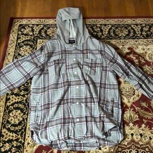 Grey flannel hoodie